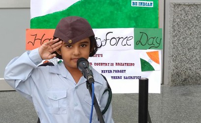 86th  Indian Air Force Day Celebrated by SNPS, Govindpuri